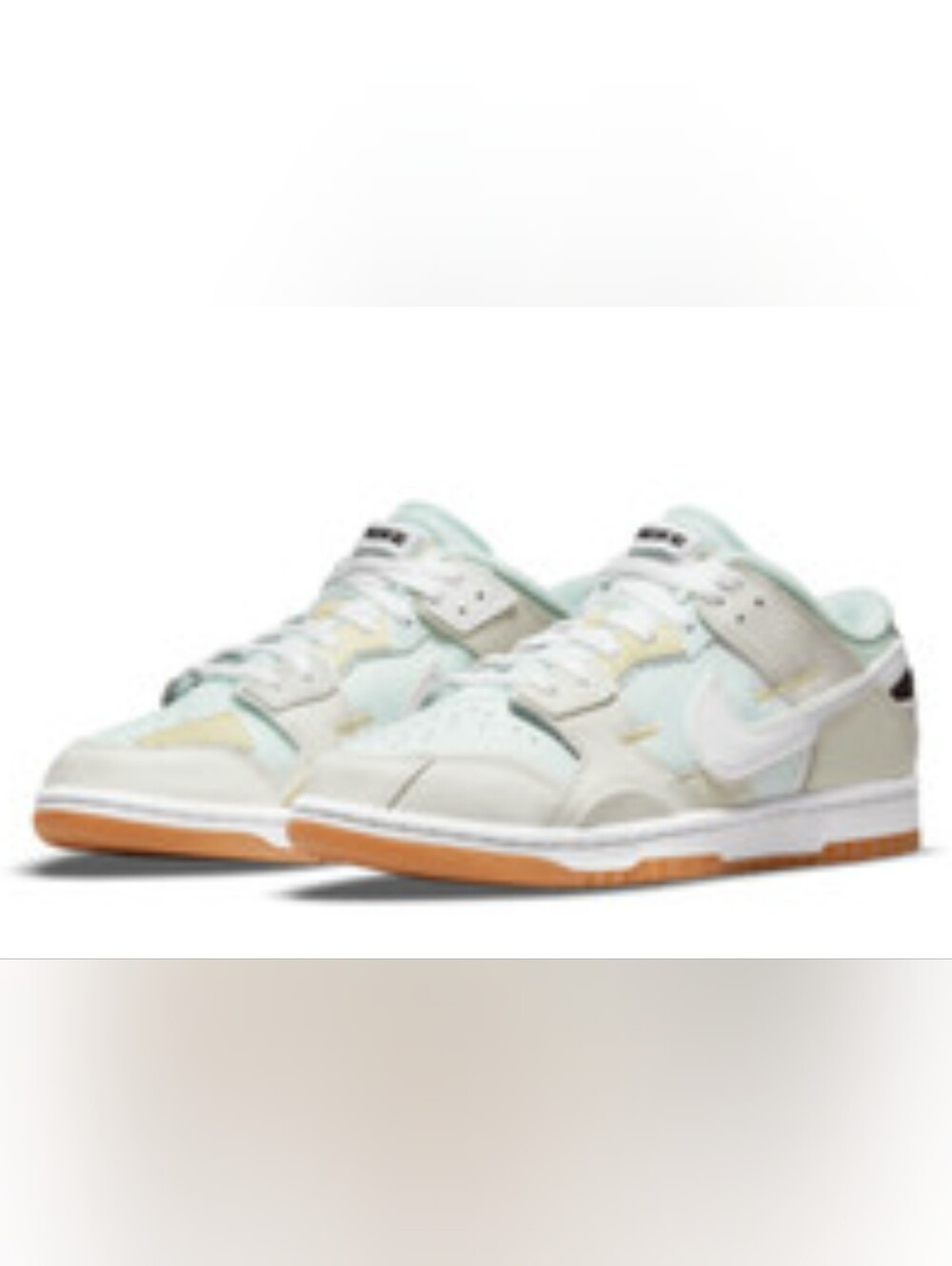 Nike Dunk Low Scrap Sea Glass DB0500-100 Men’s Size 11 Sail White Gum